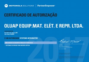 Certificado Revenda Systems Integrator